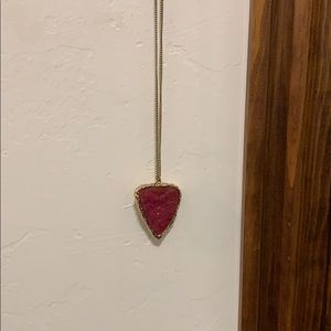 Gold and pink necklace